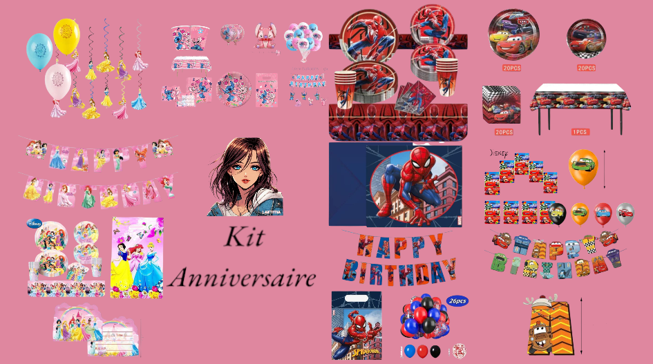 Kit Anniversaire Pour 10 Enfants