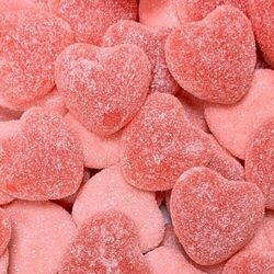 Cœur rose sucré goût fraise