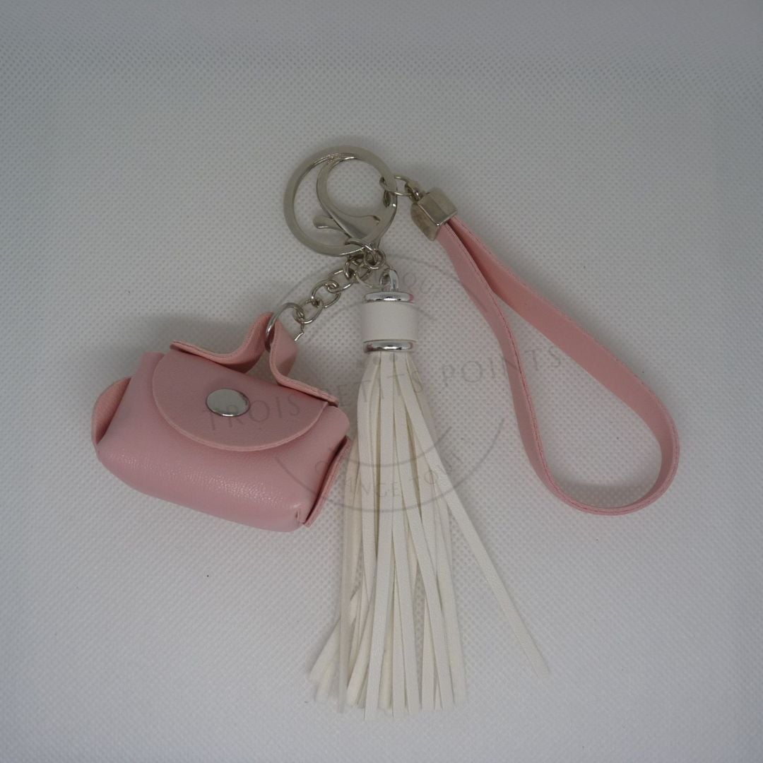 Portes clés / bijoux de sacs "pompons et mini sacs à mains