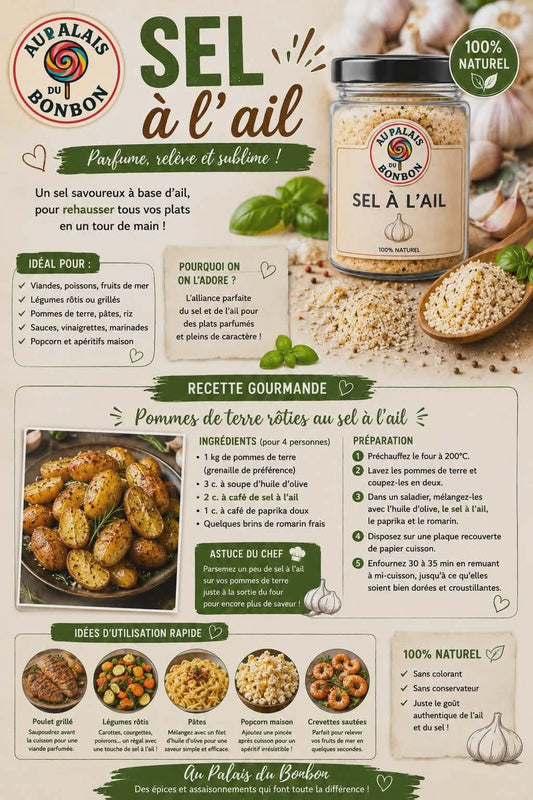 Pommes de Terre rôties au sel à l'ail
