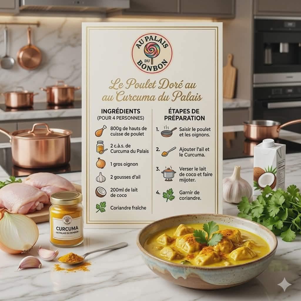 Poulet doré au Curcuma
