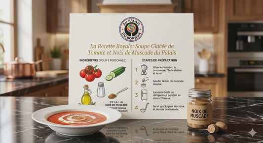 Soupe glacée de Tomate et noix de muscade