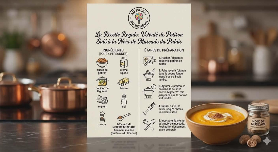 Velouté de potiron, noix de muscade