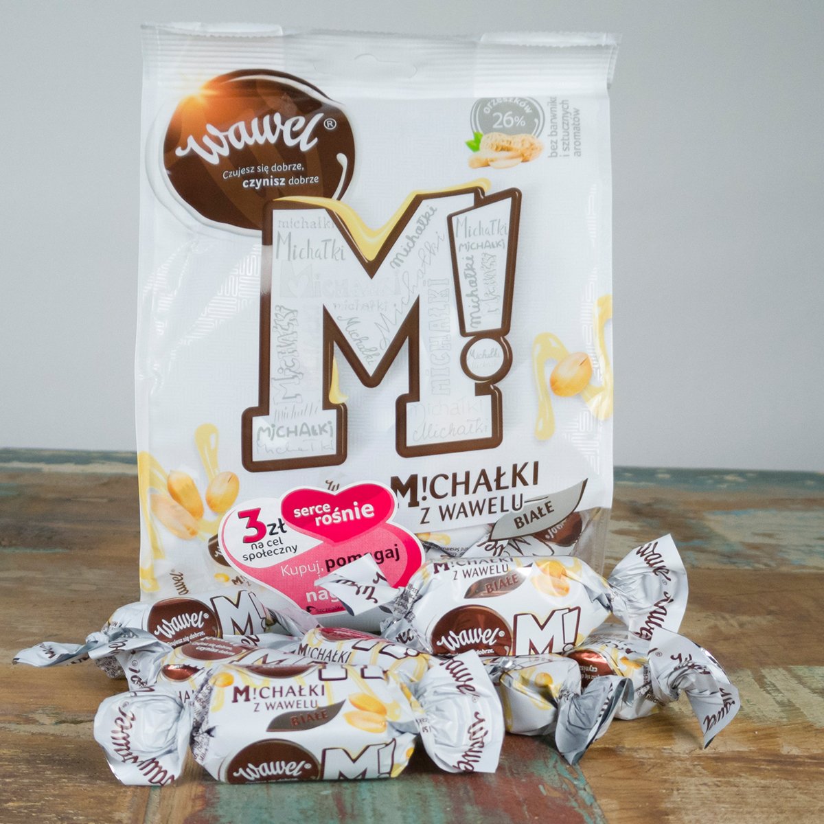 MICHALKI BLANC WAWEL AVEC CACAHUETE VENDU PAR LOT DE 4