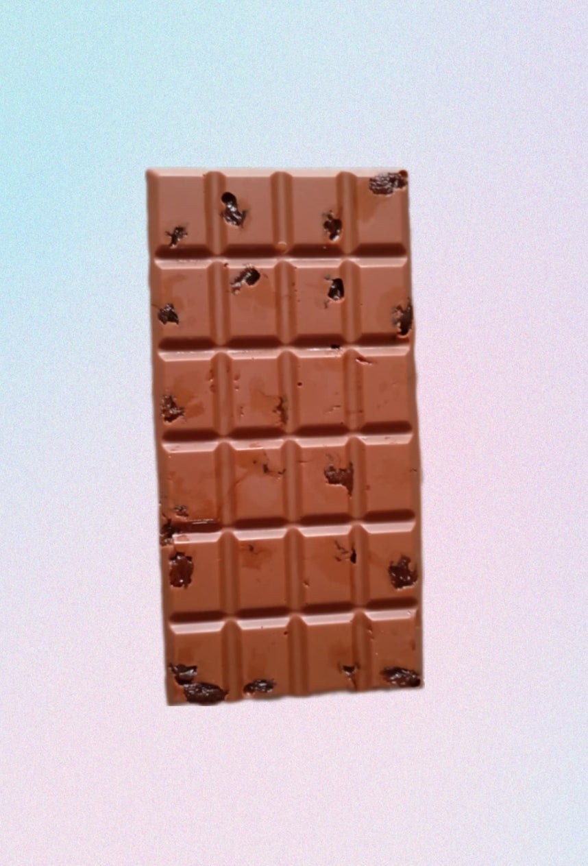 Tablette chocolat au lait aux Raisin