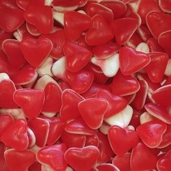 Cœur rouge et blanc LISSES