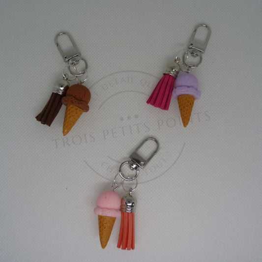 porte clé / bijoux de sac glace