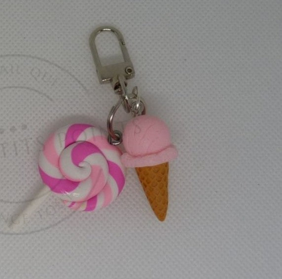 porte clé / bijoux de sac glace