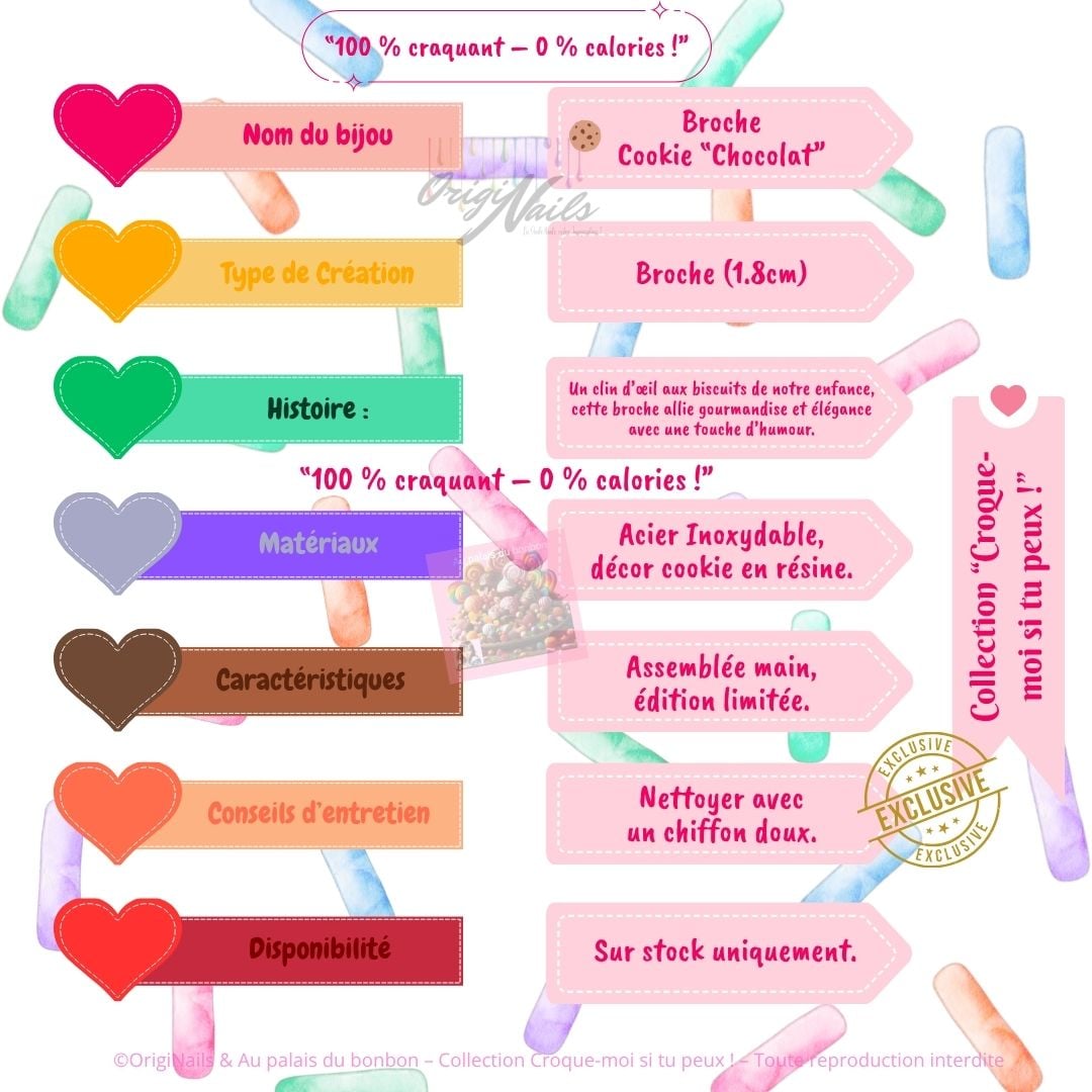 Broche cookies