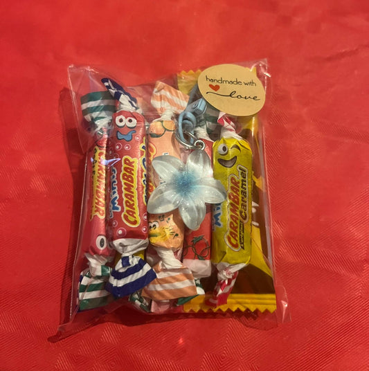 Kit portes clés fleur de monoï et mini carambars