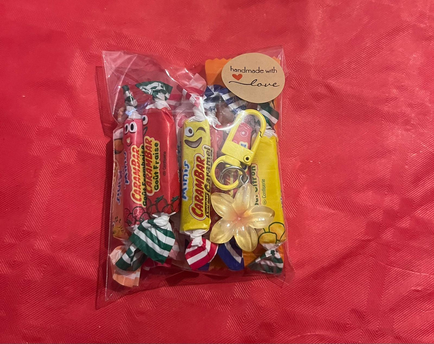 Kit portes clés fleur de monoï et mini carambars