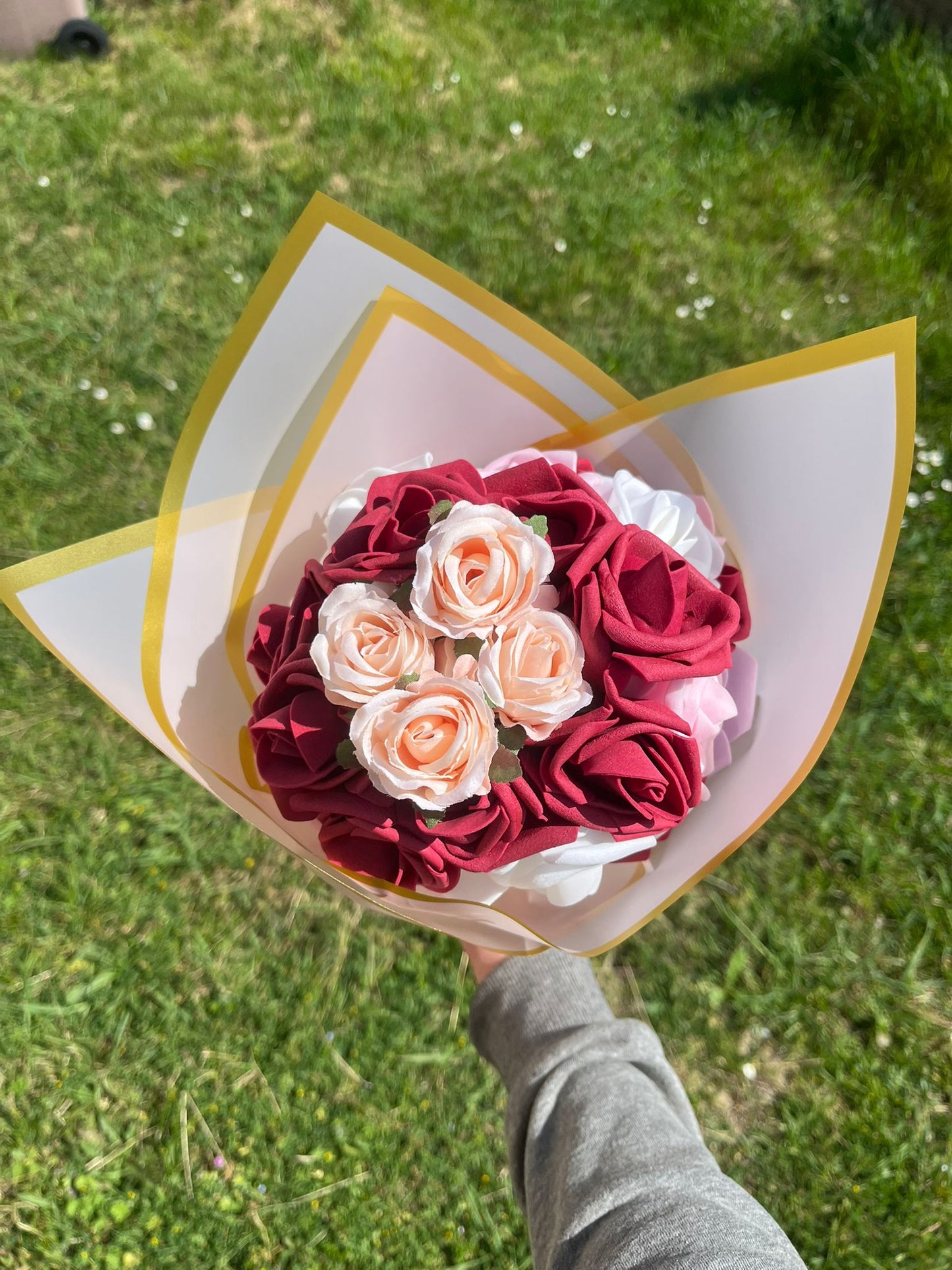 Bouquet de roses éternelles