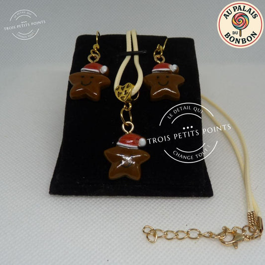 Parure Étoile chocolat Noël