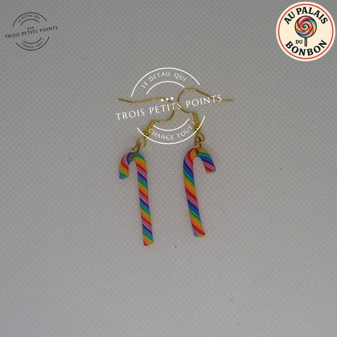 Boucles d'oreilles canne à sucre
