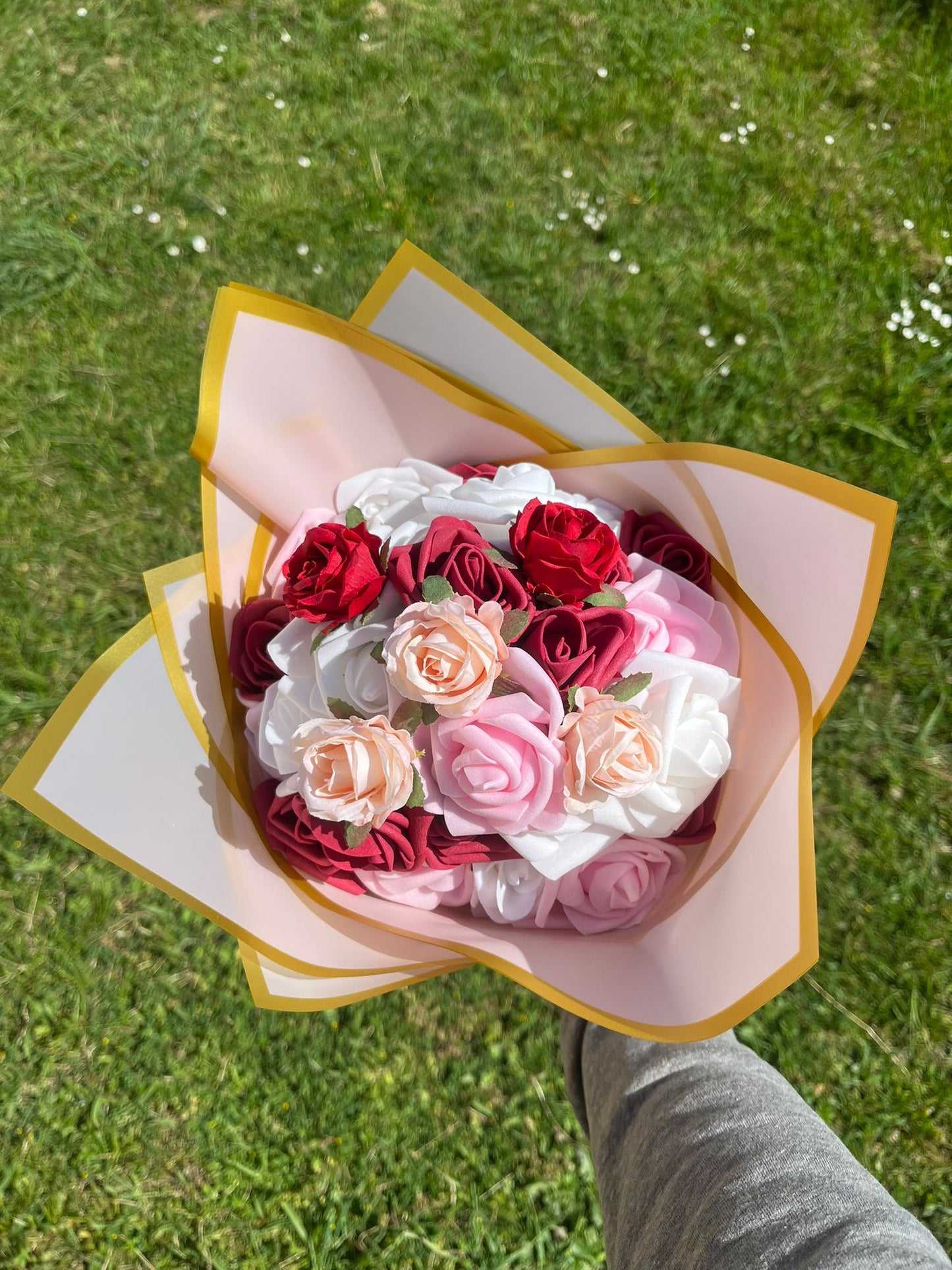 Bouquet de roses éternelles