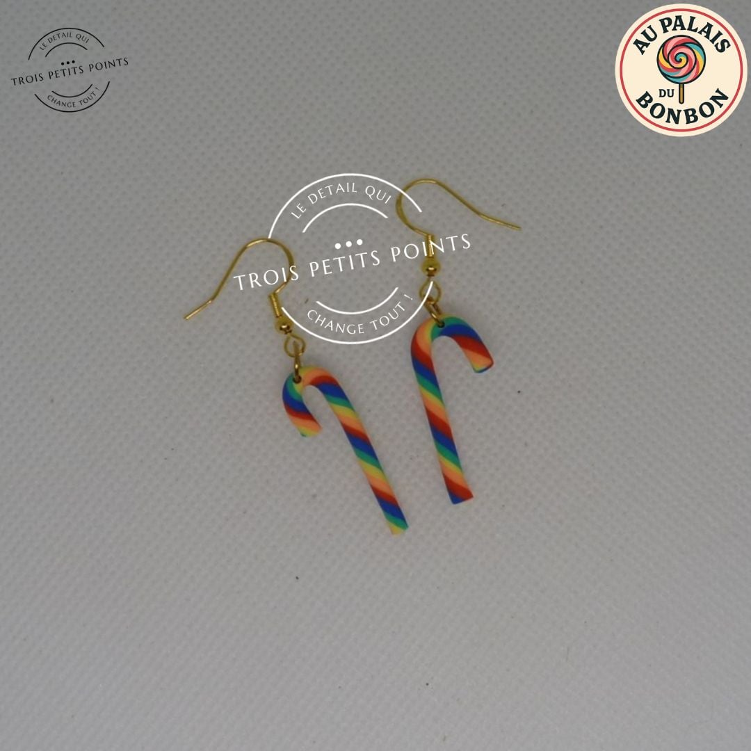 Boucles d'oreilles canne à sucre