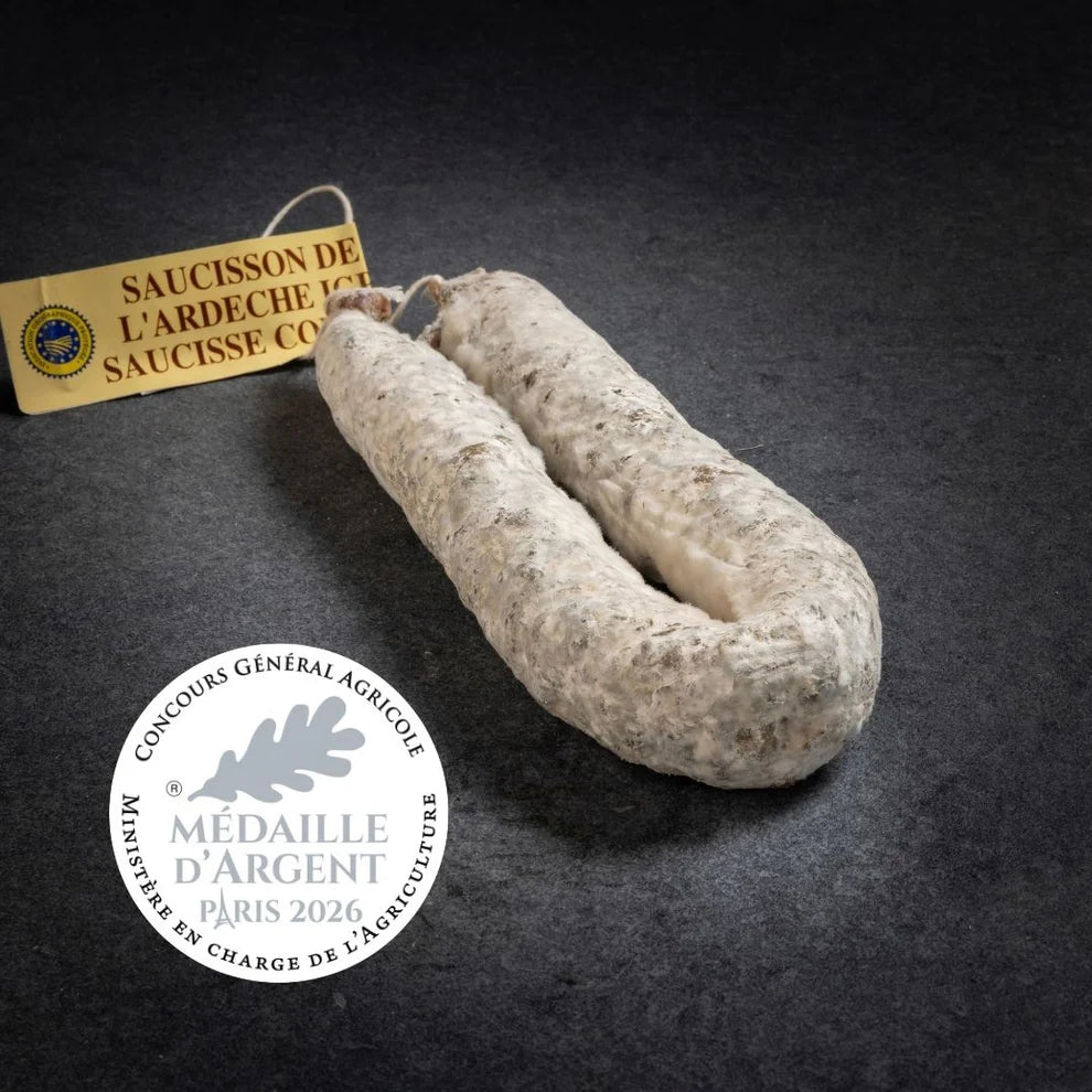 Saucisse courbe de l’Ardèche IGP PRECO