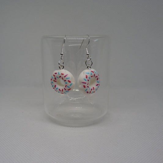 Boucles d'oreilles Ourson et Donuts